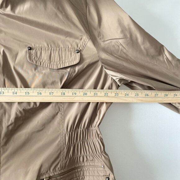 LBD Laundry By Design Womens Sand Hooded Lightweight Raincoat Anorak Jacket XXL - Picture 9 of 13